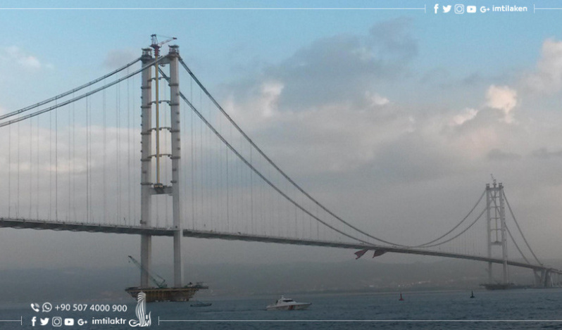 Osman Gazi Bridge Istanbul- The 4Th Longest Suspension Bridge in The World