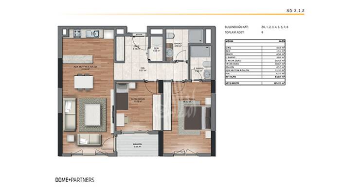 Istanbul Heart 1351 - IMT | Apartment Plans