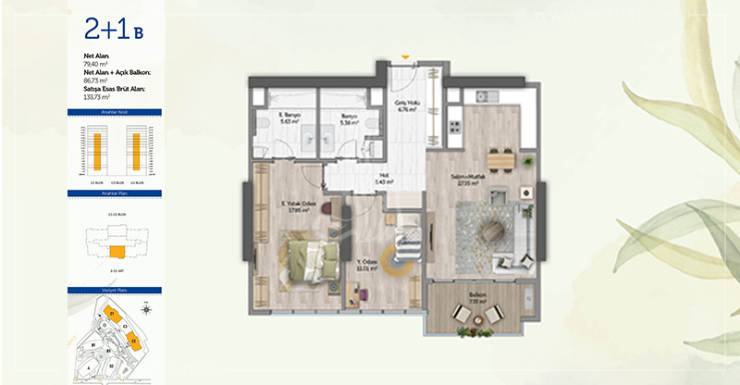 Сакли Проект 1355 - ИМТ | Планировки квартир