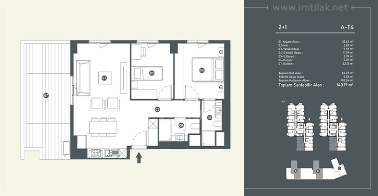 Концептуальный проект 1375 - ИМТ | Планировки квартир