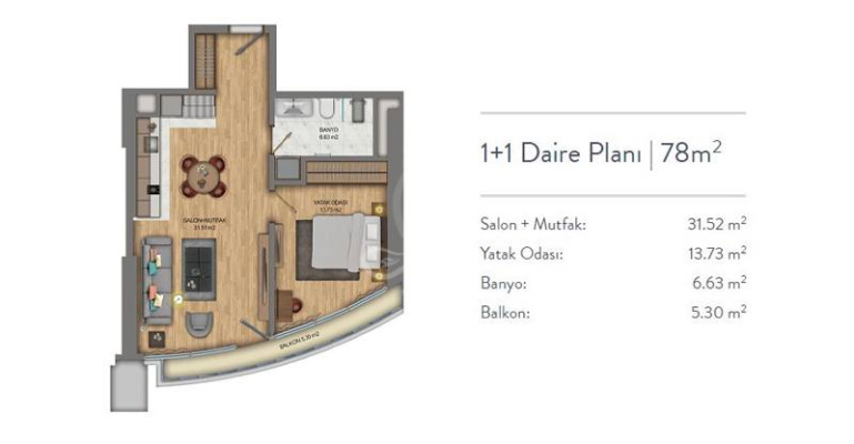 Комплекс Синанлы 1368 - IMT | Планировки квартир
