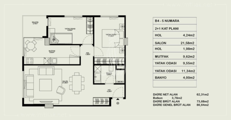 Uskudar Palaces 447 - IMT | Apartment Plans