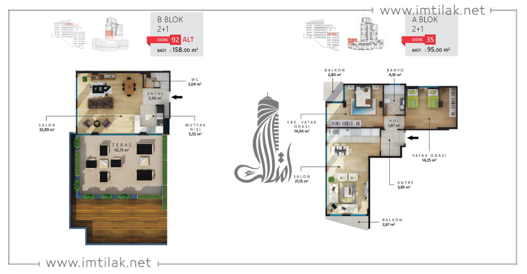 Проект ИМТ-96 Бомонты Шишли | Планировки квартир