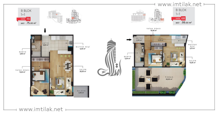 Проект ИМТ-96 Бомонты Шишли | Планировки квартир