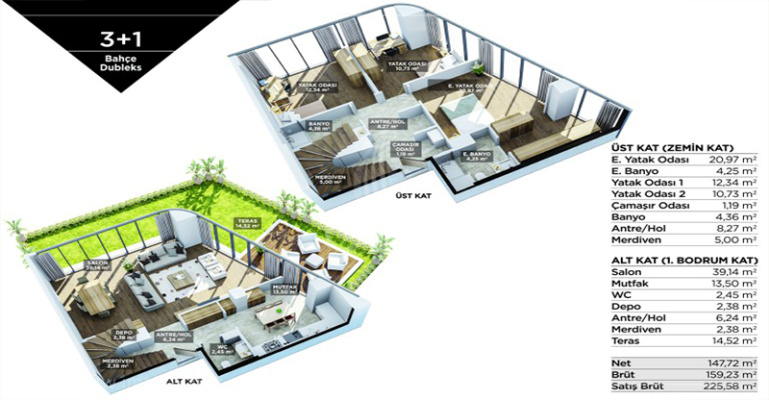 Проект We Istanbul 450 - IMT | Планировки квартир