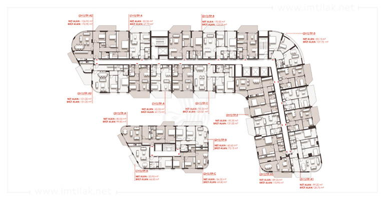 Flamingo Istanbul 1387 - IMT | Apartment Plans