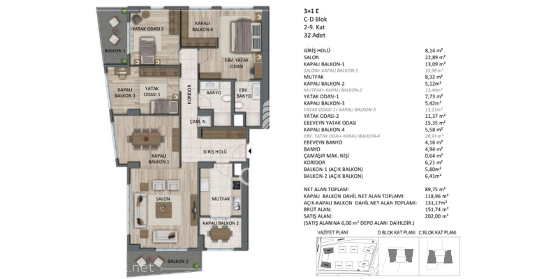 Exene Проект 455 - ИМТ | Планировки квартир
