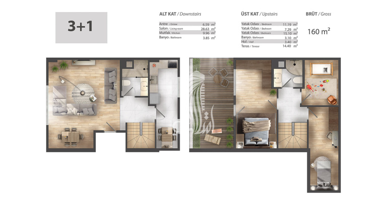 Foreva Gulf 1391 - IMT | Apartment Plans