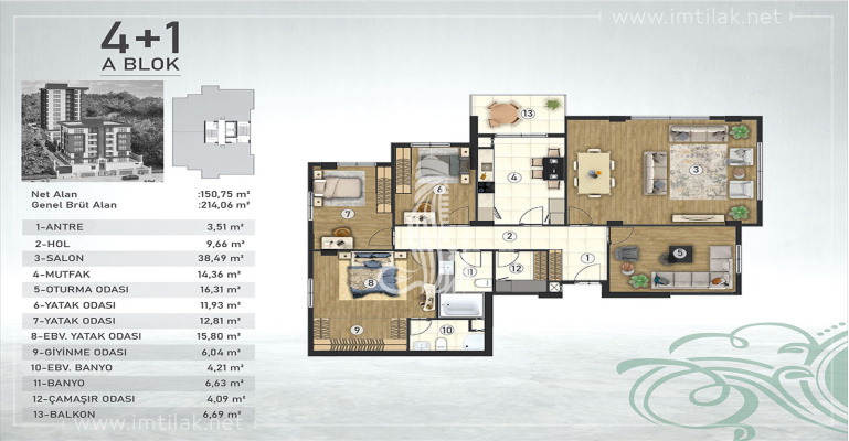 Moster Istanbul 1395 - IMT | Apartment Plans