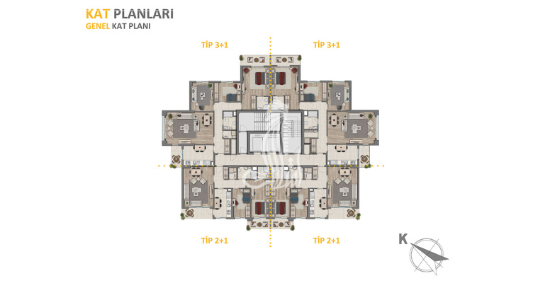 Бахче Бано Стамбул 1396 - IMT | Планировки квартир