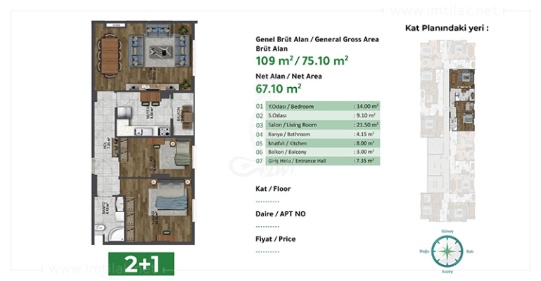 Meydan Residence 1418 - IMT | Apartment Plans