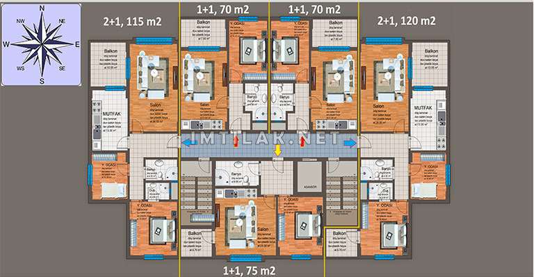 Йомра Живой Проект IMT - 46 | Планировки квартир
