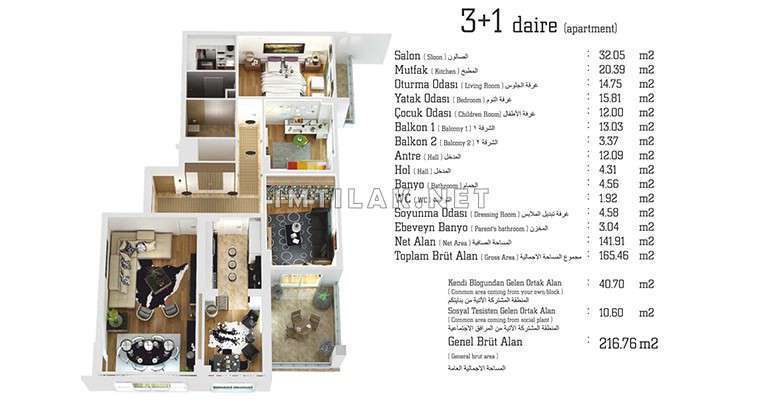Trabzon Pearl Project IMT-953 | Apartment Plans