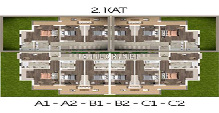 Résidence Villas Bademli Bursa | Plan de construction