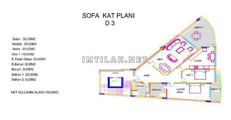 Résidence palais de Mudanya | Plan de construction