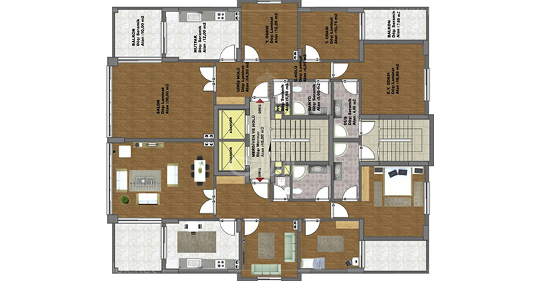 IMT-16 Yalinjak Towers Residence | Apartment Plans