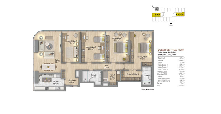 Sisli Queen Проект IMT-73 | Планировки квартир