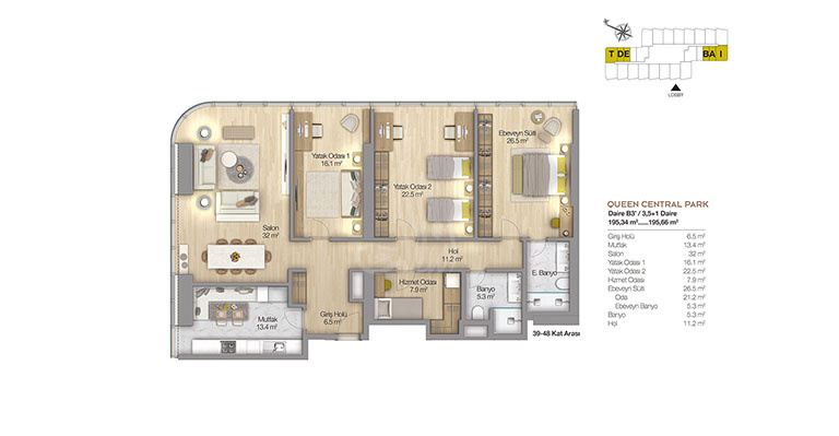 Sisli Queen Project IMT-73 | Apartment Plans