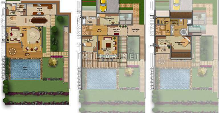 Luxury Villas In Istanbul For Sale - Zakaria Koy Palaces IMT - 206 | Apartment Plans