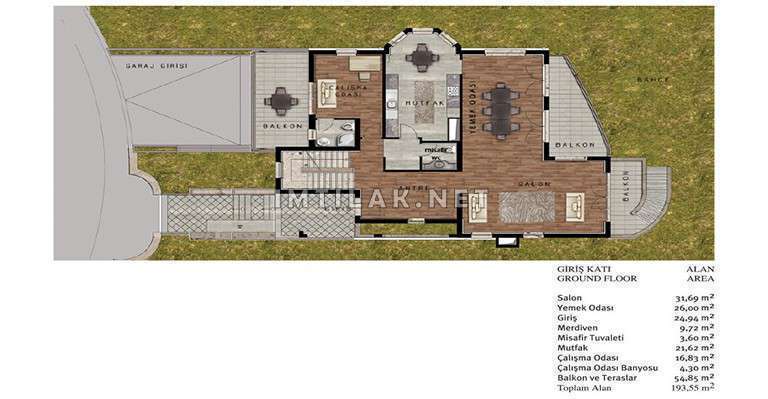 Istanbul Villas For Sale - Marmara Palace Project IMT - 511 | Apartment Plans