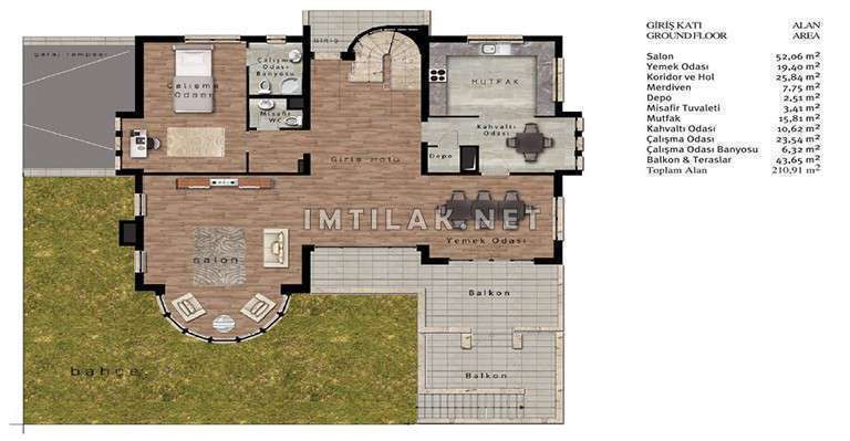 Istanbul Villas For Sale - Marmara Palace Project IMT - 511 | Apartment Plans