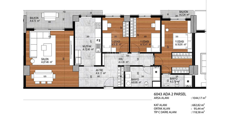 IMT - 1084 Sedir Park Reserve | Apartment Plans