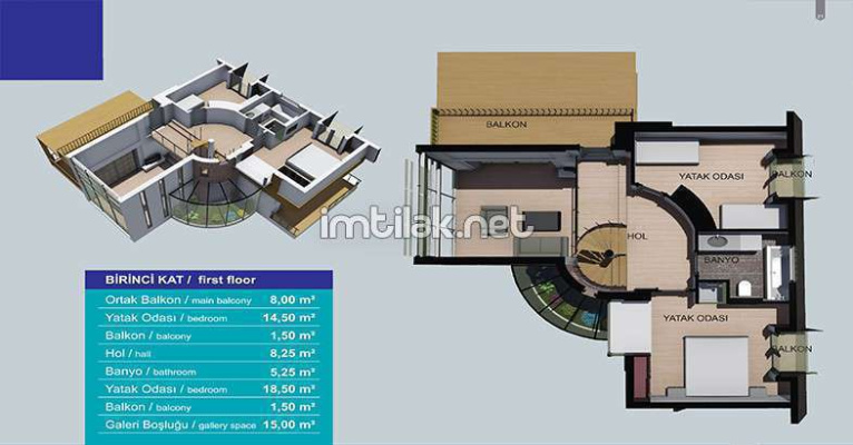 Résidence villas de paradis Sapanca IMT - 662 | Plan de construction