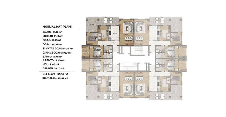 IMT - 1092 CENTRUM BALKAN | Apartment Plans