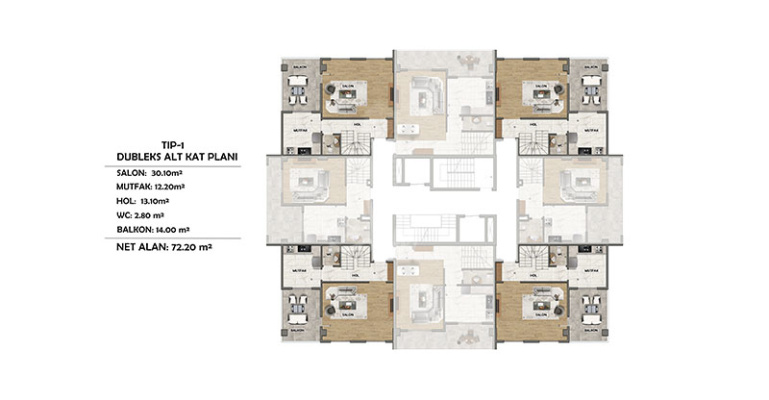 IMT - 1092 CENTRUM BALKAN | Apartment Plans