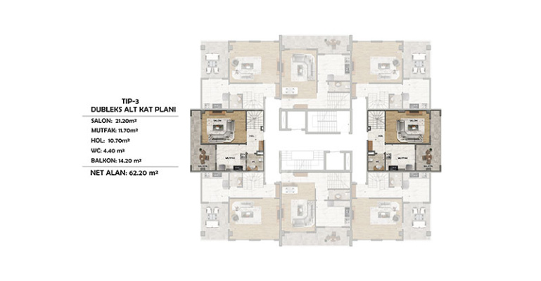 IMT - 1092 CENTRUM BALKAN | Apartment Plans