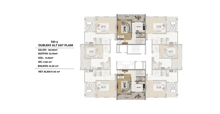 IMT - 1092 CENTRUM BALKAN | Apartment Plans