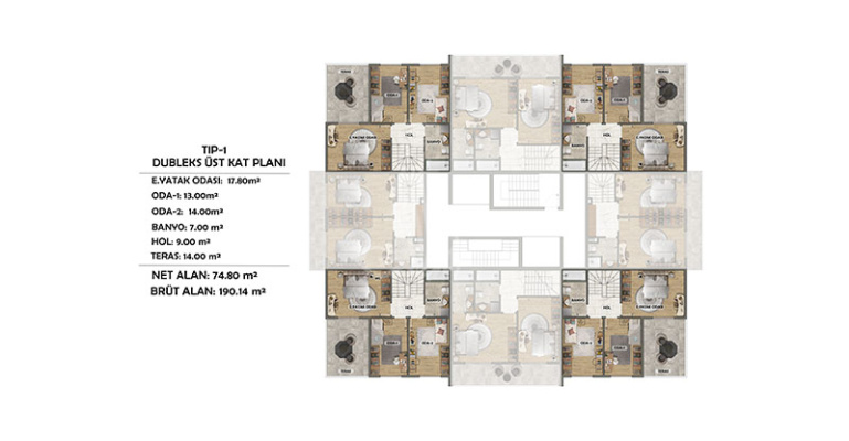 IMT - 1092 CENTRUM BALKAN | Apartment Plans