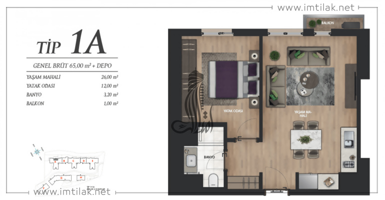 Refernce Bahce complex  IMT - 237 | Apartment Plans