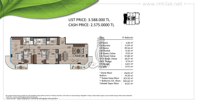 Merter Residence IMT-76 | Apartment Plans