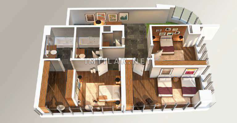 Apartment For Sale In Istanbul Turkey - Ipek Park Project IMT - 212 | Apartment Plans