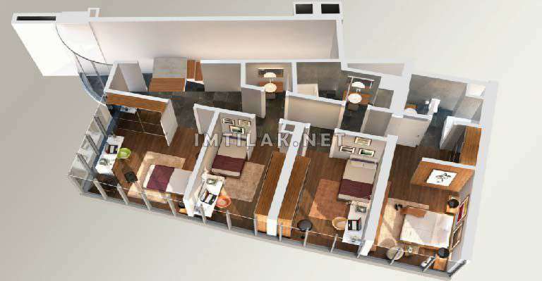 Apartment For Sale In Istanbul Turkey - Ipek Park Project IMT - 212 | Apartment Plans