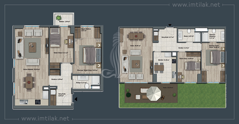 Bahçeyaka Project IMT - 93 | Apartment Plans