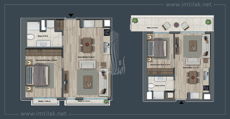 Bahçeyaka Project IMT - 93 | Apartment Plans