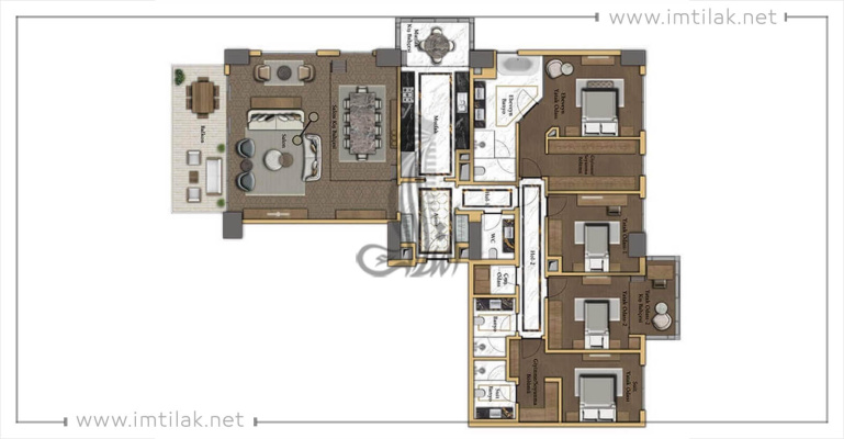Проект Большой Дворец ИМТ - 153 | Планировки квартир