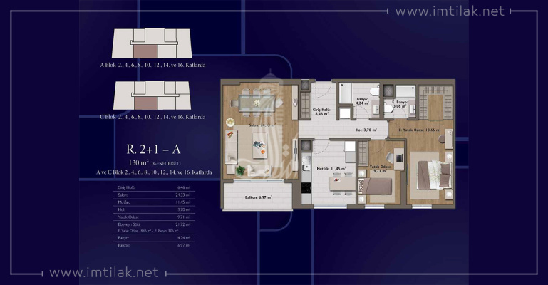 IMT-101 Mirage Complex | Apartment Plans