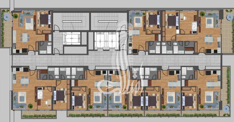 Резиденция Гюнешли Проект IMT-122 | Планировки квартир