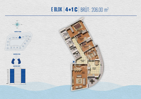 IMT-131 Проект башен Бююкчекмедже | Планировки квартир