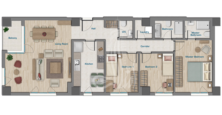 Hep 34 Complex IMT-133 | Apartment Plans