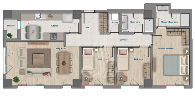 Hep 34 Complex IMT-133 | Apartment Plans