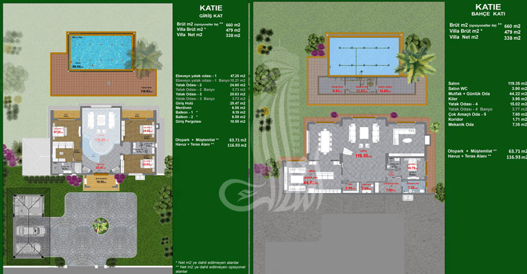 Villas de Mahala ouest IMT-503 | Plan de construction