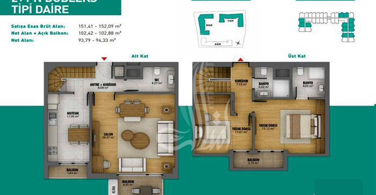 Бирюза Проект ИМТ-141 | Планировки квартир