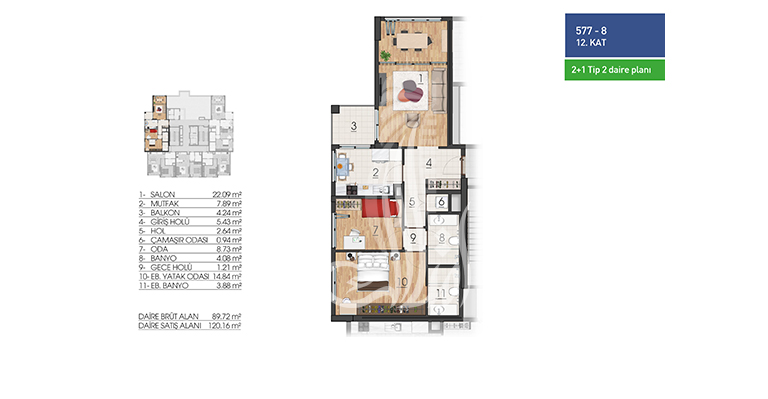 IMT-143 Bashak Residence | Apartment Plans