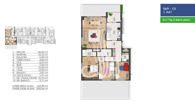 IMT-144 Bashak Boutique Project | Apartment Plans