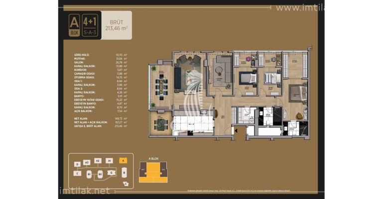 Résidences de Seyrantepe IMT-150 | Plan de construction