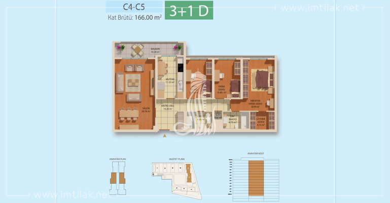 Проект IMT-172 Marmara Residence (4) | Планировки квартир